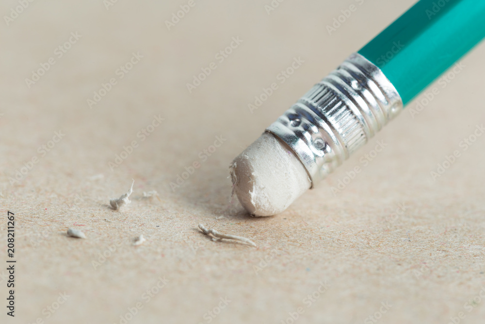 Obraz premium Pencil for writing and eraser