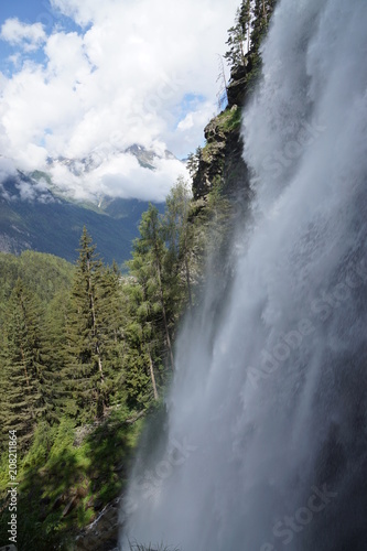 waterfall in the austrian mountains