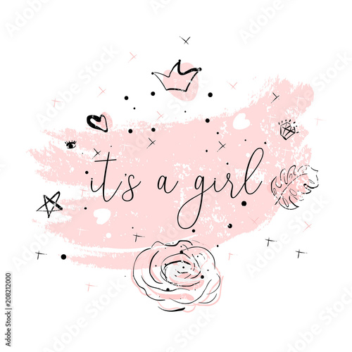 Pink blush baby shower