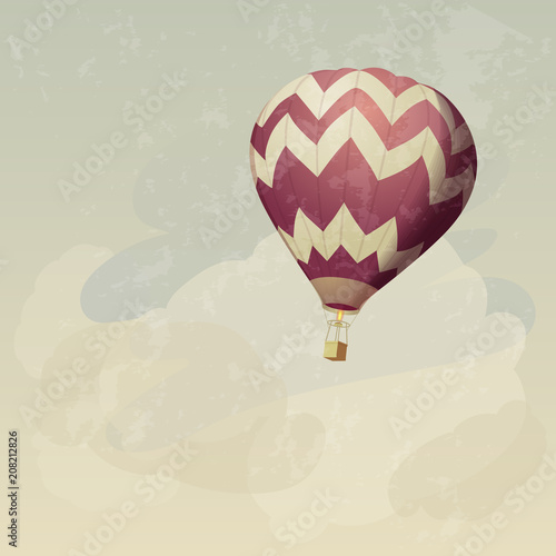 Retro hot air balloon