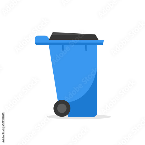Plastic wheelie refuse waste bin