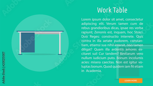 Work Table Conceptual Banner Design