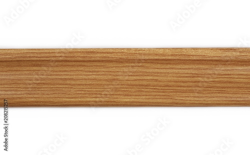 Foto Brown plywood slat, lath isolated on white background