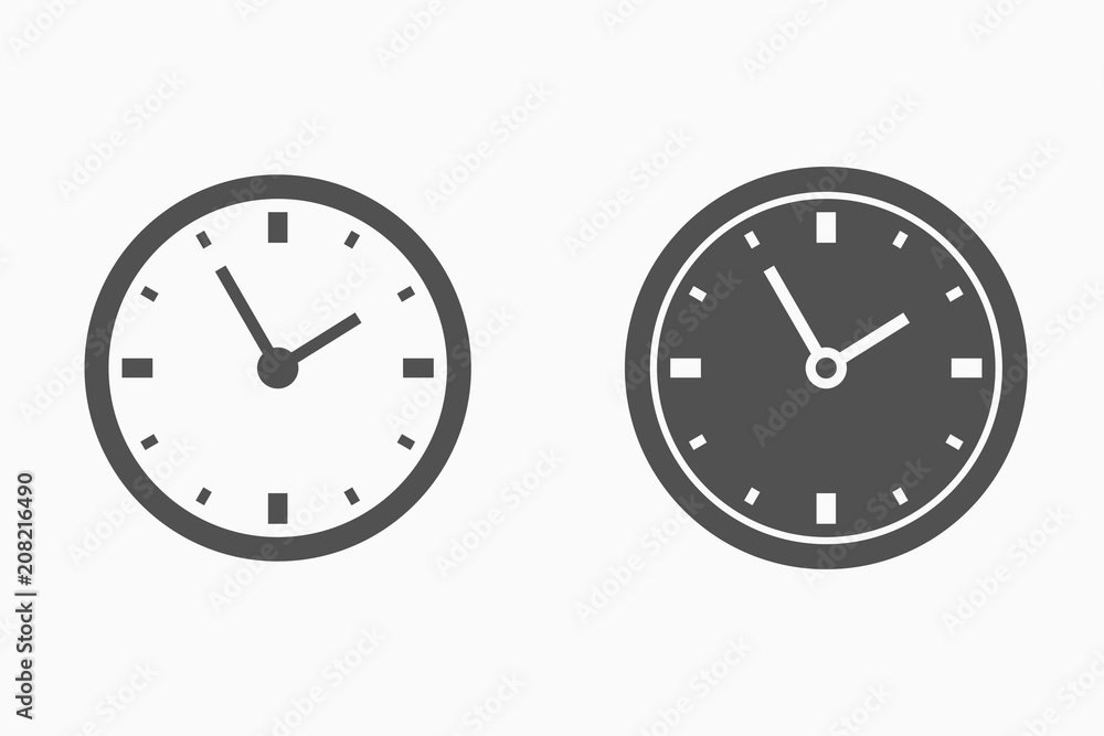 Clock vector icon. Clock vector icon.