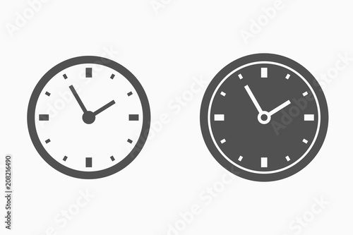 Clock vector icon.