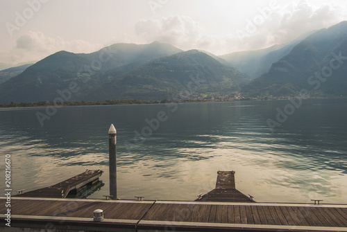 Lovere lake Iseo Italy