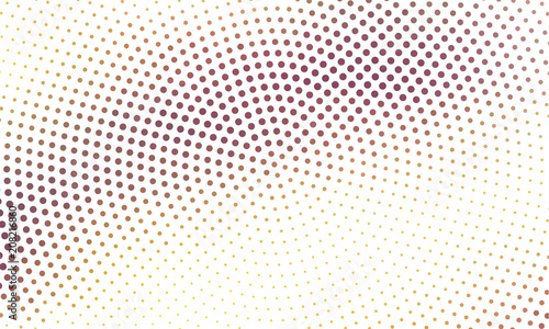 Digital gradient with points. Abstract futuristic panel. Dotted Backgound. Monochrome halftone pattern Vector illustration