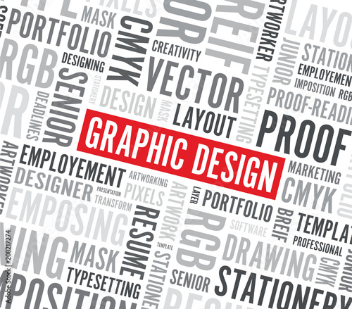 graphic design word background