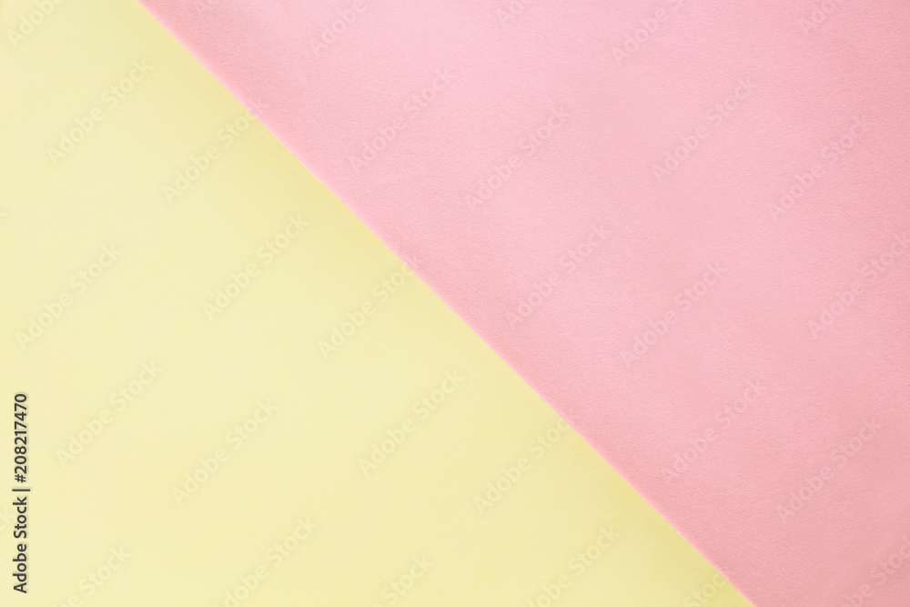 Abstract geometric water color paper background in soft pastel pink and yellow trend colors. Abstract geometric water color paper background in soft pastel pink and yellow trend colors.
