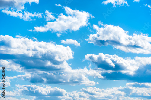 Clouds on blue sky as nature background