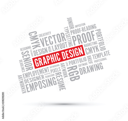 graphic design word background