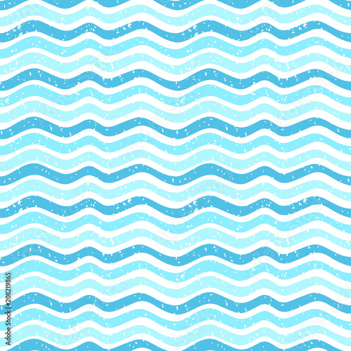 Seamless abstract vector pattern with waves and texture for paper and fabric design