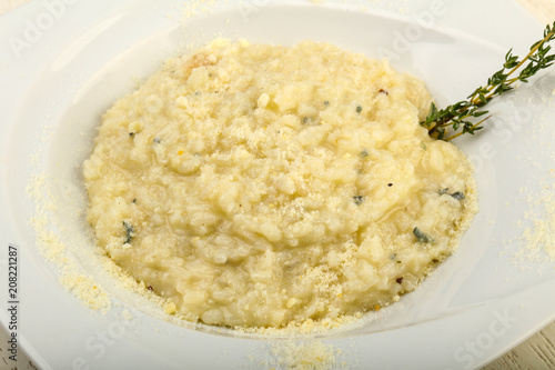 Risotto with blue cheese