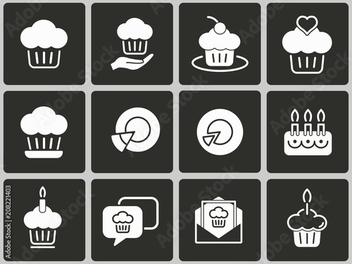 Cake vector icons.