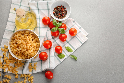 Uncooked pasta and products...