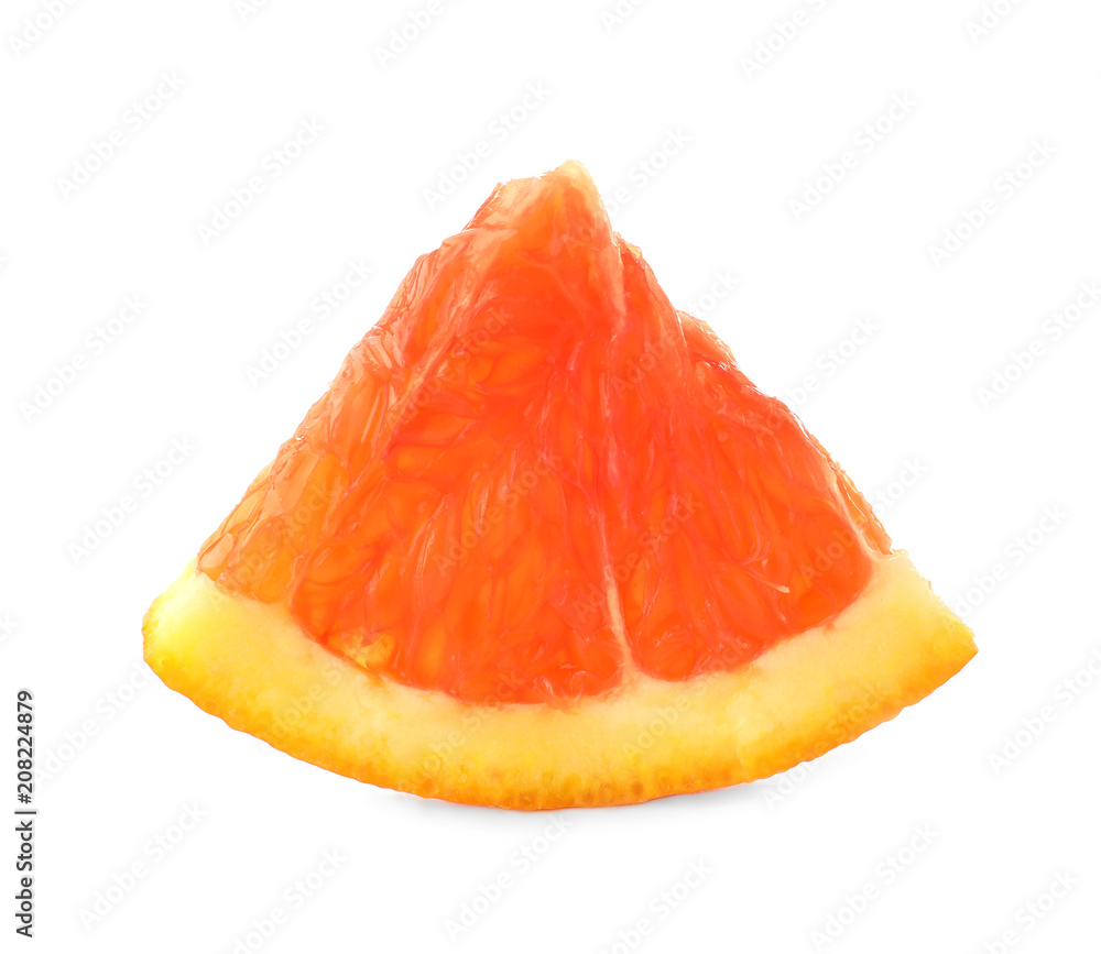 Slice of citrus fruit on white background Slice of citrus fruit on white background