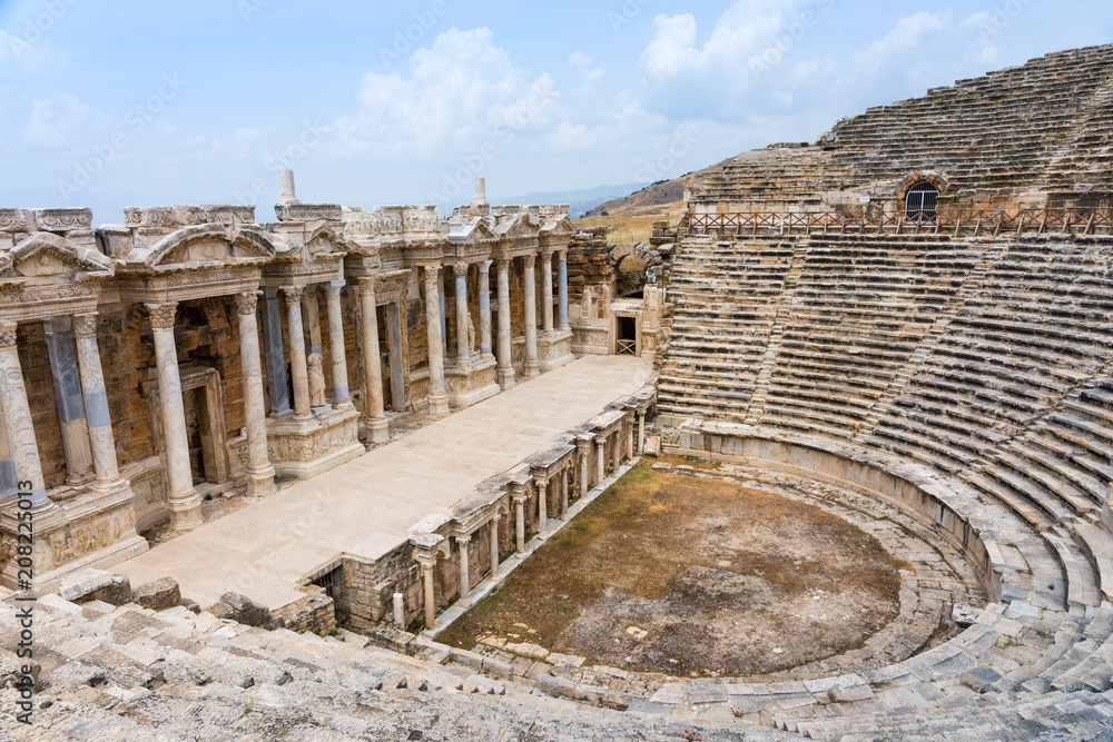 View of the ancient Greek amphitheatre, Hierapolis