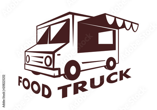 food truck, vector