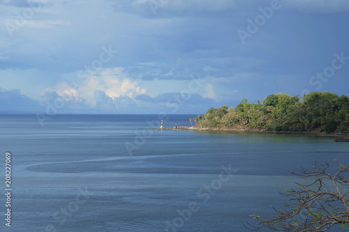 Ross Island as seen from Port Blair  Andaman Islands