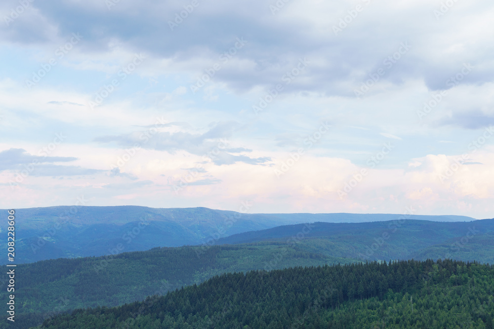 view on the hills in the Black Forest in Germany