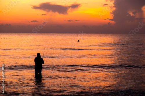 Fishermen by the beach, Hua Hin, Thailand