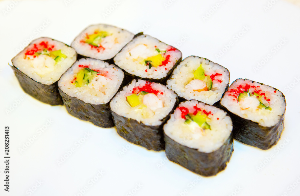 sushi, rolls, for the restaurant menu sushi, rolls, for the restaurant menu