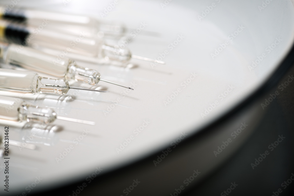 Syringes close up Syringes close up