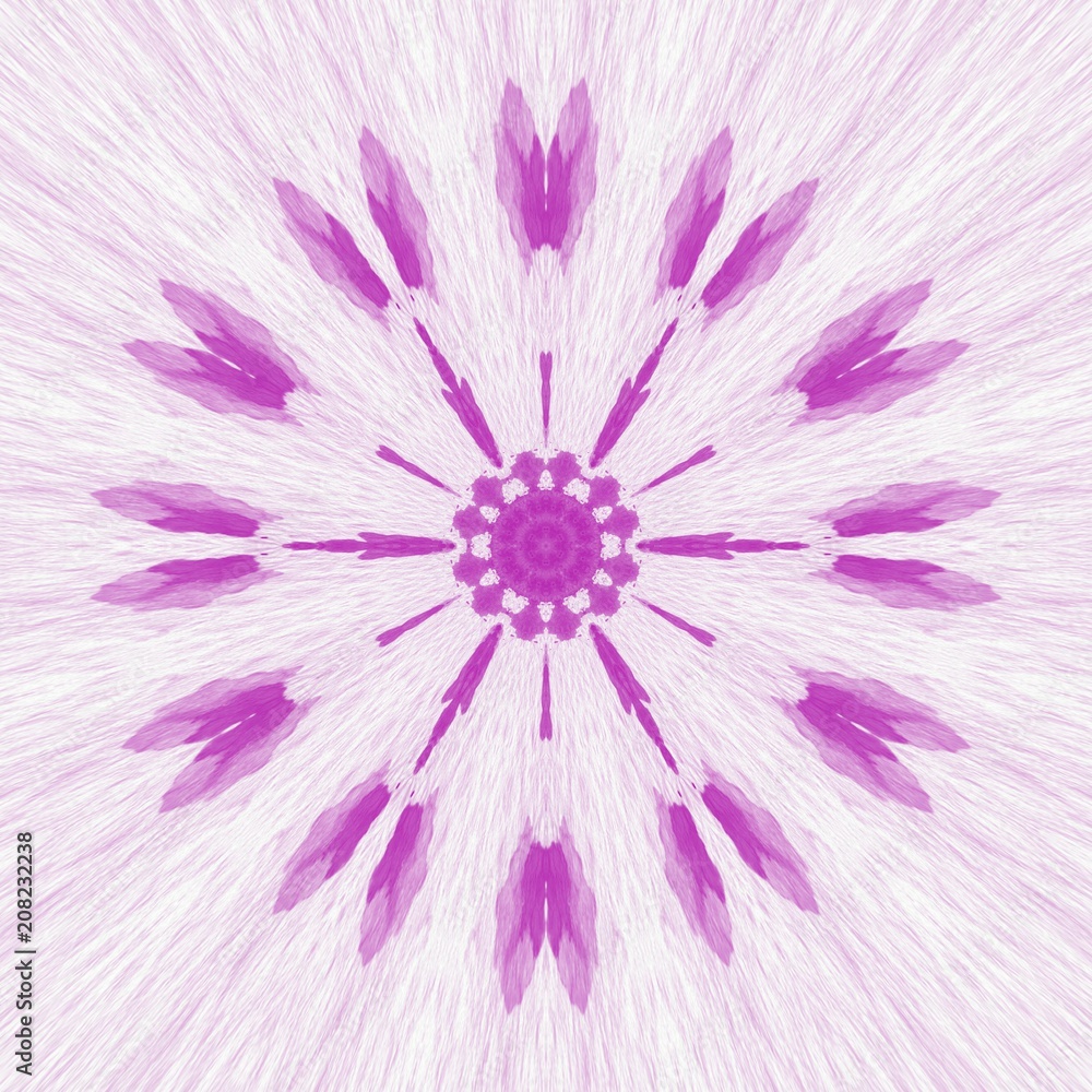 Obraz premium Abstract symmetric art. Mirrored fractal texture background. Fantastic pattern for graphic design production. Good for printed pictures, postcards, posters or covers and artistic print on ceramic.