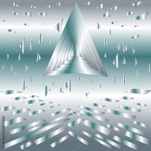 Abstract graphic background illustration in gradient color