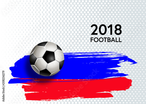 Football. Vector illustration of a soccer cup. Football championship 2018.  Element for design poster  banner  card  flyer 