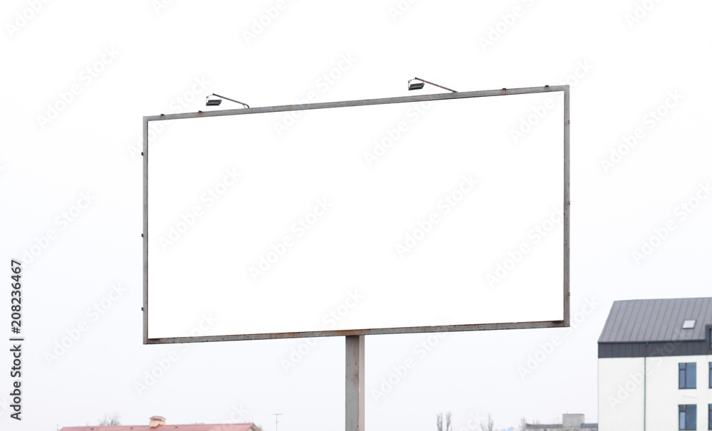 Obraz premium Old blank horizontal billboard