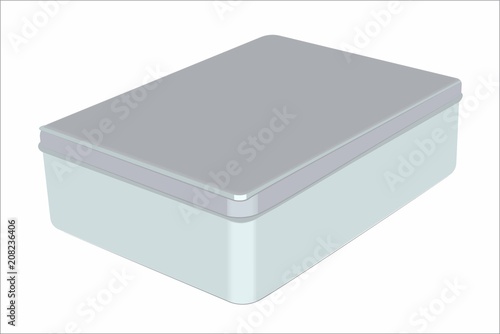 Vector template of closed box