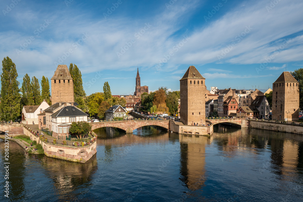 The three bridges of the Ponts Couverts The three bridges of the Ponts Couverts