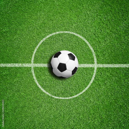 Fußball auf Rasen  © Coloures-Pic