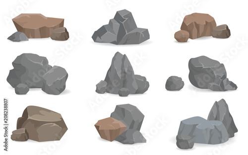 Set of Stones and Rocks for Game Design, Set Gems