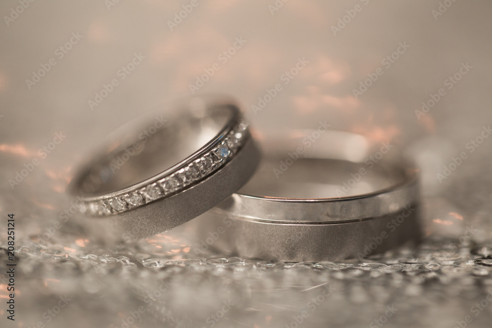 Close-up shot of diamond wedding ring Close-up shot of diamond wedding ring