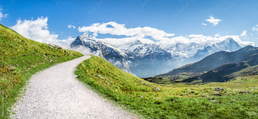 Berglandschaft in den Schweizer Alpen im Sommer