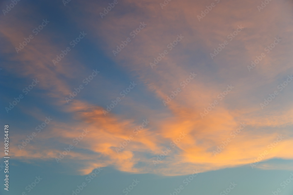 Clouds at sunset.