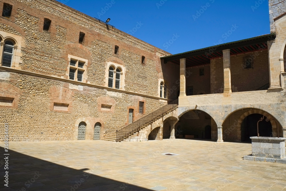 The Palace of the Kings of Majorca in Perpignan, Languedoc-Roussillon, France