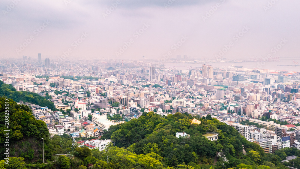 Kobe cityscape : View point from Mt.Rokko