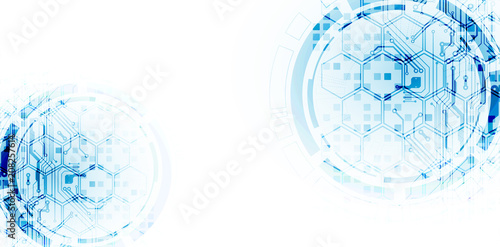 Bright technological background. A creative idea for your business concept.
