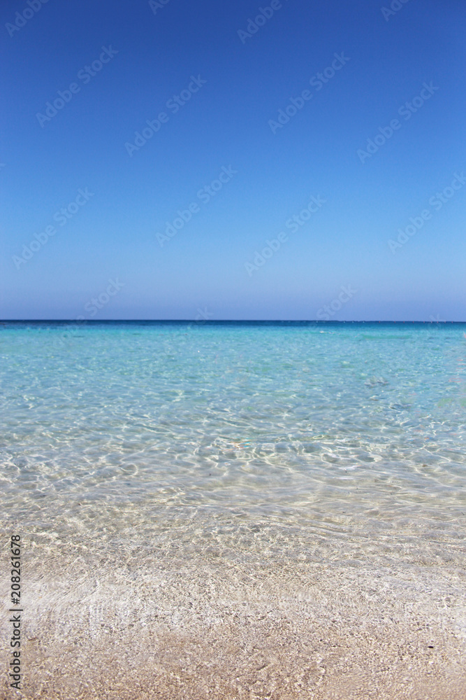 Tropical background with white sand beach