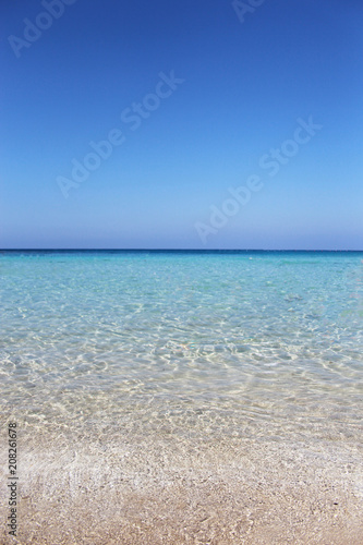 Tropical background with white sand beach