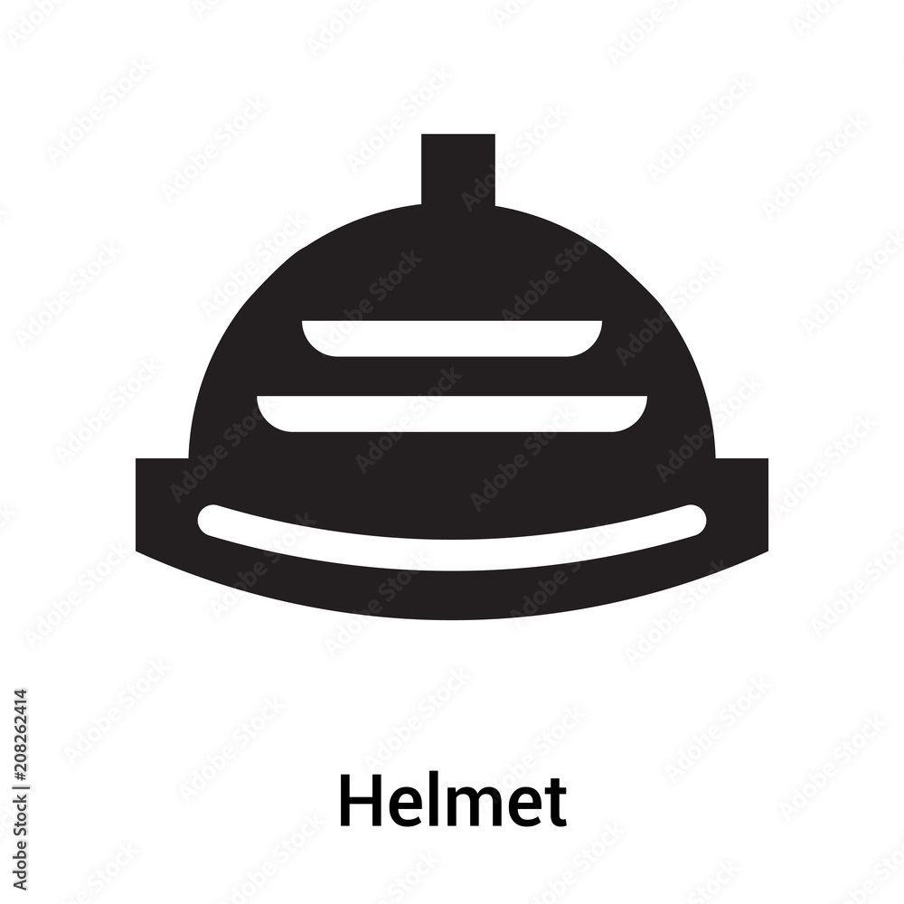 Helmet icon vector sign and symbol isolated on white background, Helmet logo concept Helmet icon vector sign and symbol isolated on white background, Helmet logo concept