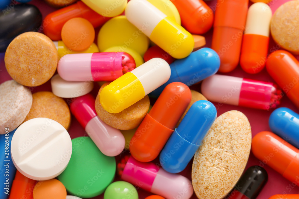 Different pills as background Different pills as background
