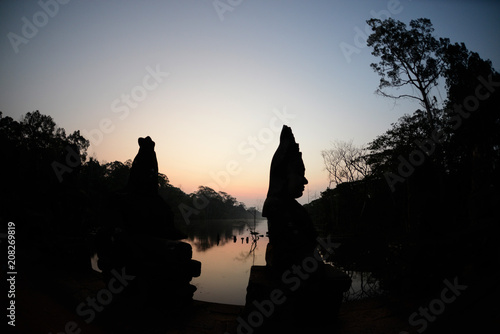 CAMBODIA SIEM REAP ANGKOR THOM SOUTH GATE