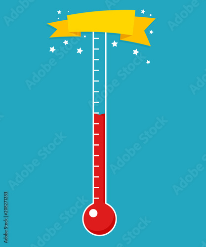 Fundraising thermometer template