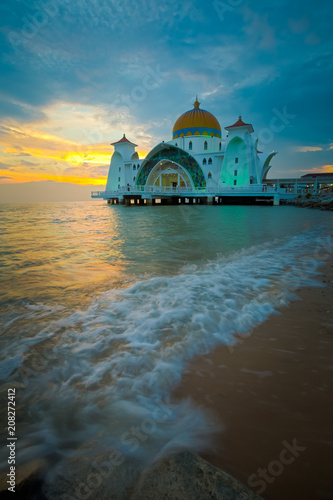 Melaka Straits Mosque in Malacca