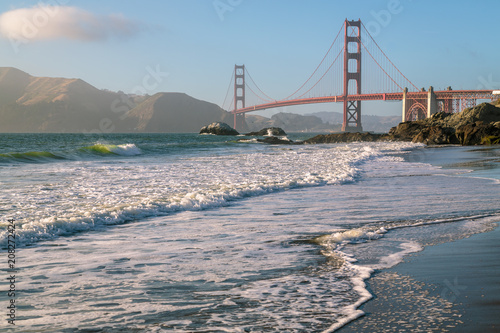 Golden Gate Bridge View from Marshall Beach