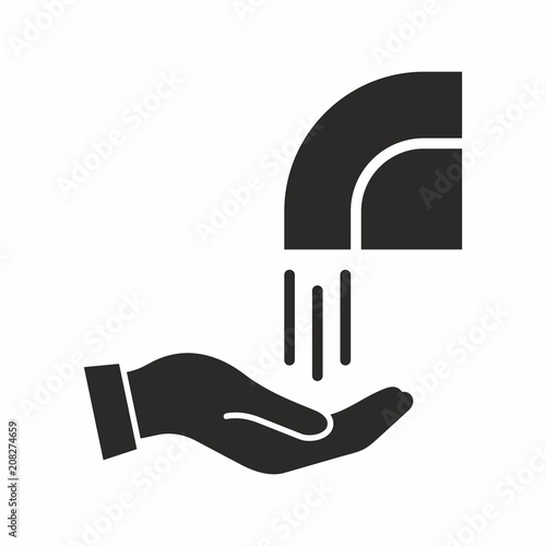 Hand dryer vector icon